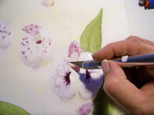 Joan Maguire's painting process in her ebook.